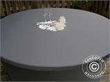 Capa de mesa elástica Ø152x74cm, Cinza
