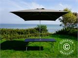 Chaise pliante en imitation rotin 48x57x83cm, Noir, 4 pcs Chaise pliante en imitation rotin 48x57x83cm, Noir, 4 pcs - 1
