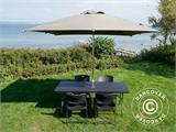 Folding Table PRO, Rattan-look, 182x74x74 cm, Black