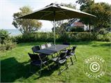 Chaise pliante en imitation rotin 48x57x83cm, Noir, 4 pcs Chaise pliante en imitation rotin 48x57x83cm, Noir, 4 pcs - 33