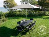 Chaise pliante en imitation rotin 48x57x83cm, Noir, 4 pcs Chaise pliante en imitation rotin 48x57x83cm, Noir, 4 pcs - 55