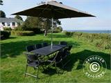 Chaise pliante en imitation rotin 48x57x83cm, Noir, 4 pcs Chaise pliante en imitation rotin 48x57x83cm, Noir, 4 pcs - 56