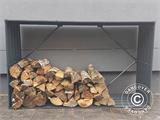 Holzlager/Hochbeet, 0,75x1,5x0,3m, Silber