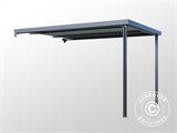 Extension f/garden shed with skylight, 2.86x2.45x2.26 m, 7 m², Anthracite