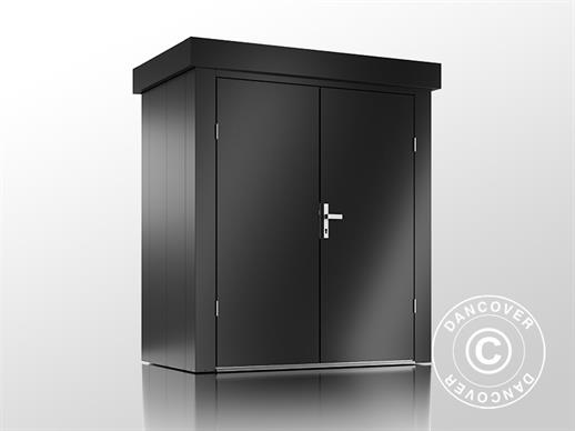 Abri de jardin S, 1,9x1,18x2,13m, 2,24m², GUARDI, Anthracite