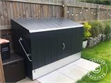 Deposito per biciclette con rampa, Protect-a-Cycle, Trimetals, 1,96x0,89x1,33m, 1,74m², Antracite