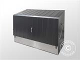 Deposito per biciclette con rampa, Protect-a-Cycle, Trimetals, 1,96x0,89x1,33m, 1,74m², Antracite