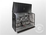 Fietsenbox met oprijplaat, Protect-a-Cycle, Trimetals, 1,96x0,89x1,33m, Antraciet