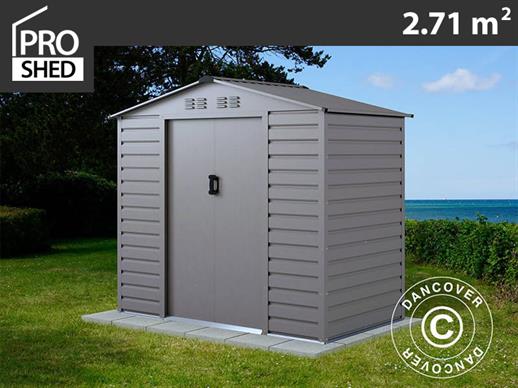 Garden shed 2.13x1.27x1.90 m ProShed®, Aluminium Grey