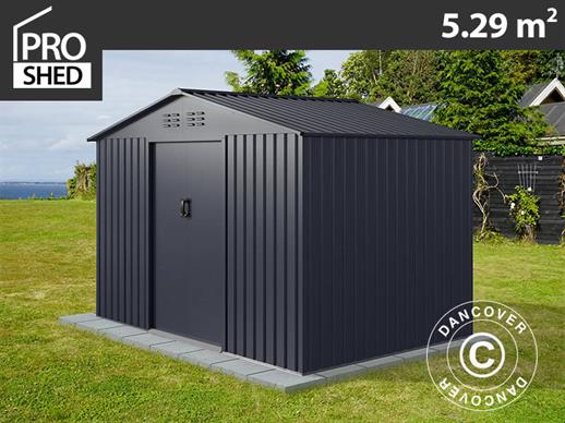 Abri de jardin 2,77x1,91x1,92m ProShed®, Anthracite