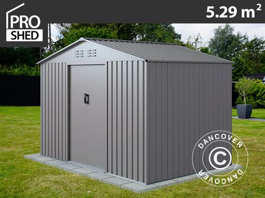 Garden Shed 2.77x1.91x1.92 m ProShed®, Aluminium Grey