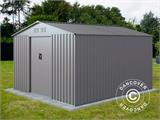 Metalen tuinhuis 2,77x3,19x1,92m ProShed®, Aluminium Grijs