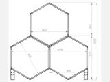 Abri de stockage en bois, parterre de fleurs surélevé avec support, 1,60x0,60x1,62m, ProShed®, Anthracite