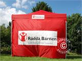 1 Stampa logo 25x100cm sulla parete laterale del FleXtents