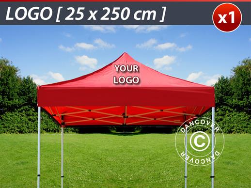 1 pc. FleXtents roof cover print 25x250 cm