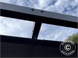 Cenador pérgola Santa Cruz, 3x3m, Gris oscuro Cenador pérgola Santa Cruz, 3x3m, Gris oscuro