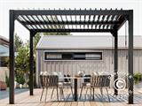 Cenador Pérgola bioclimática San Pablo, 3x3m, Negro Cenador Pérgola bioclimática San Pablo, 3x3m, Negro