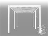 Cenador pérgola bioclimática San Pablo, 3x5,8m, Blanco