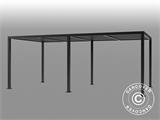 Pergola bioclimatique San Pablo, 4x5,8m, Noir Pergola bioclimatique San Pablo, 4x5,8m, Noir