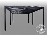 Pergola bioclimatique San Pablo, 4x5,8m, Noir Pergola bioclimatique San Pablo, 4x5,8m, Noir