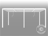 Bioklimatische Pergola pavillon San Pablo, 4x5,8m, Weiß