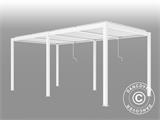 Bioklimatisk pergola paviljong San Pablo, 4x5,8m, Hvit