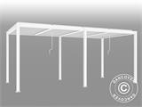 Cenador pérgola bioclimática San Pablo, 4x5,8m, Blanco