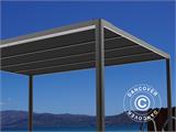 Pergola Gazebo San Fernando, 3x3m, Black/Dark Grey