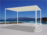 Pergola paviljong San Fernando, 4x3m, Hvit/Beige