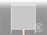 Gazebo bioclimático San Pablo Alu+, 3x5,8m com 6 cortinas laterais, Branco