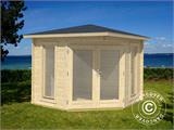 Tonnelle en bois Brittany, 2,4x2,4x2,41m, 40mm, Naturel Tonnelle en bois Brittany, 2,4x2,4x2,41m, 40mm, Naturel