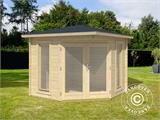 Tonnelle en bois Brittany, 2,4x2,4x2,41m, 40mm, Naturel Tonnelle en bois Brittany, 2,4x2,4x2,41m, 40mm, Naturel
