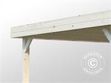 Holzpavillon, 3,49x3,49x2,54m, 12,2m², Natur Holzpavillon, 3,49x3,49x2,54m, 12,2m², Natur