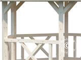 Cenador de Madera, 3,37x3,37x3,13m, 9,9m², Natural Cenador de Madera, 3,37x3,37x3,13m, 9,9m², Natural