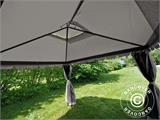 Gazebo de jardim Osiris 3x3m, Cinza