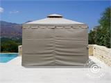 Pavillon Osiris 4x4m, Dunkelbeige