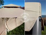 Gazebo da giardino Osiris 4x4m, Beige scuro