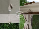 Gazebo da giardino Osiris 4x4m, Beige scuro