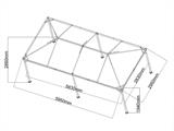 Gazebo Osiris 3x6 m, Grey