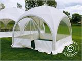 Tente de réception dome Multipavillon 3x3m, Blanc
