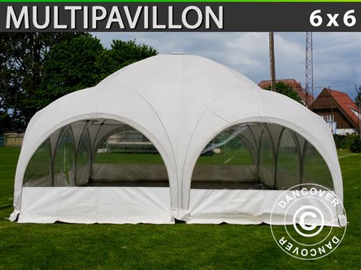 Kupola pasākumu telts Multipavillon 6x6m, Balts