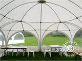 Kuppelpeotelk Multipavillon 6x9m, Valge Kuppelpeotelk Multipavillon 6x9m, Valge
