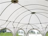 Tente de réception dome Multipavillon 6x9m, Blanc