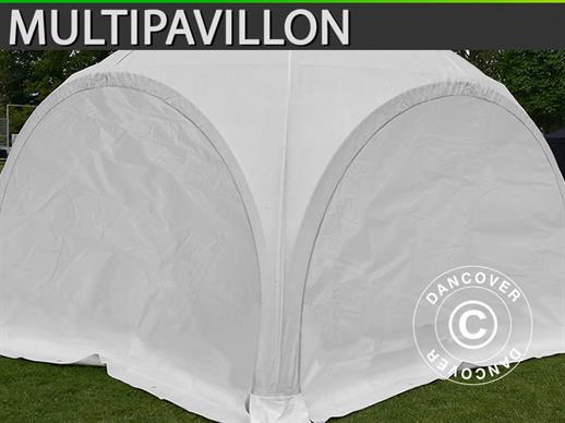 Bočna stranica za Multipavillon kupolasti šator za zabave 3x1,95m, Bijela