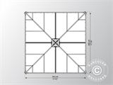 Oranjerie, tuinpaviljoen LEDRO, 12,96m², Palram/Canopia, 3,6x3,6x2,95m, Grijs Oranjerie, tuinpaviljoen LEDRO, 12,96m², Palram/Canopia, 3,6x3,6x2,95m, Grijs