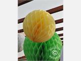 Honeycomb ball, 30 cm, Yellow, 10 pcs. ONLY 1 SET LEFT