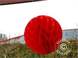 Ball aus Wabenpapier, 30cm, Rot, 10 St. NUR 1 ST. ÜBRIG