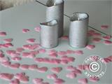 Décoration de table en forme de coeur, 3,8x3cm, Rose, 1000 pcs RESTE SEULEMENT 6 SETS
