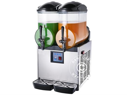 Machine à boissons glacées, 2 cuves, 2x12 L, RESTE SEULEMENT 1 PC