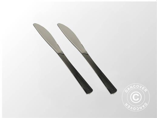 Knives, 20cm, 50 pcs., Silver-coloured, ONLY 1 SET LEFT